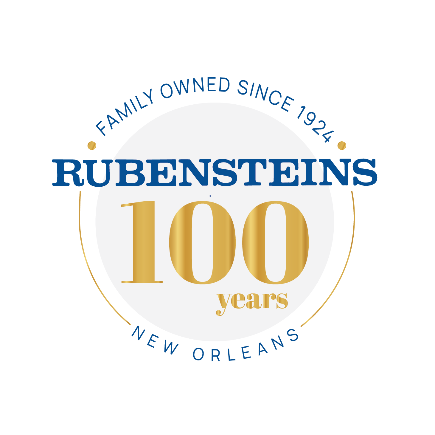 Rubensteins New Orleans - 100 Years Logo